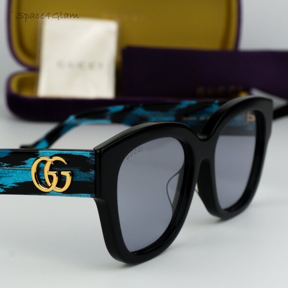 BRAND NEW Gucci GG1550SK 003 Black Violet Women Square Sunglasses GG 1550SK - Picture 5 of 8